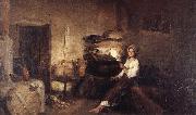 Nicolae Grigorescu Peasant Woman in her House oil painting picture wholesale